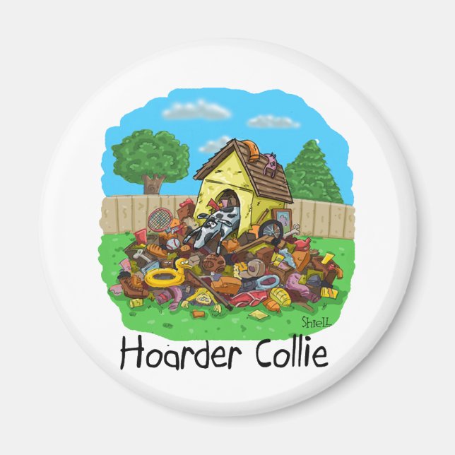 Imã Hoarder Collie (Frente)