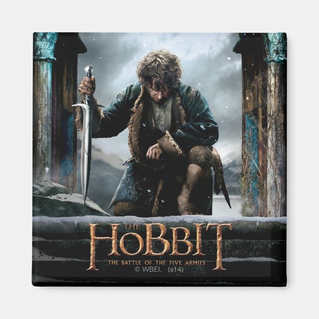 Imã Hobbit - BILBO BAGGINS™ Movie Poster (Frente)