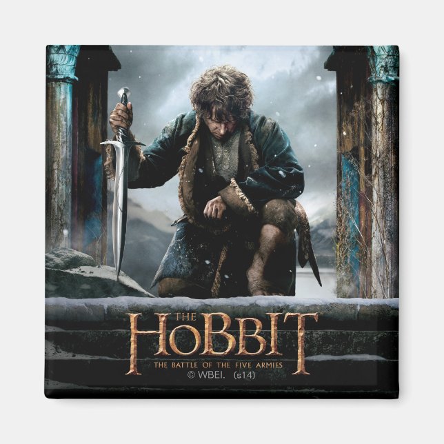 Imã Hobbit - BILBO BAGGINS™ Movie Poster (Frente)
