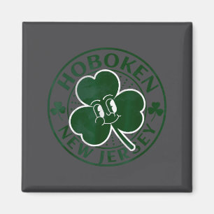 Imã Hoboken Nova Jersey Trevo Irlandês Nj Lembrança Re
