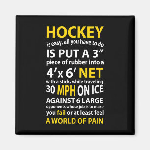 Imã Hockey Com Cota De Hockey É Um Presente Fácil Para