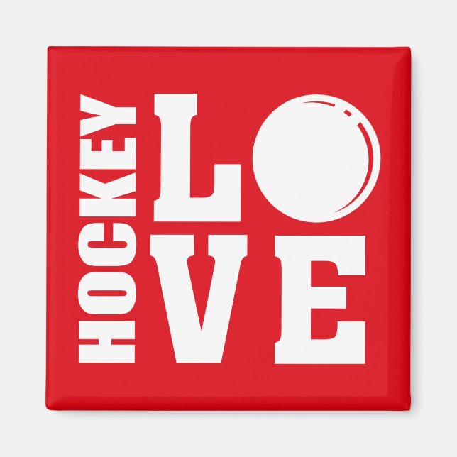 Imã Hockey Love (Frente)