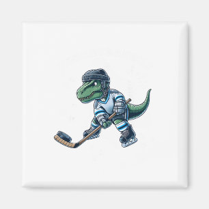 Imã Hockeysaurus DinossauroEngraçado Hóquei Crianças M