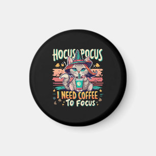 Imã Hocus Focus - Preciso de café para me concentrar