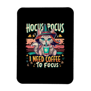 Ímã Hocus Focus - Preciso de café para me concentrar