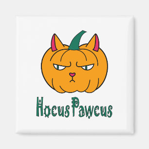 Imã Hocus pawcus Halloween abóbora gengibre magia