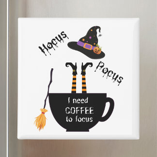 Imã Hocus Pocus Preciso de Café para Me Concentrar Fun