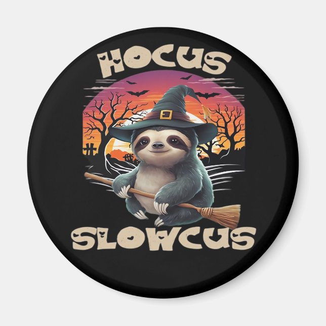 Imã Hocus Slowcus Sloth amantes do vestido de Hallowee (Frente)