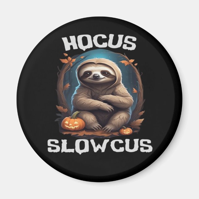 Imã Hocus Slowcus Sloth amantes do vestido de Hallowee (Frente)