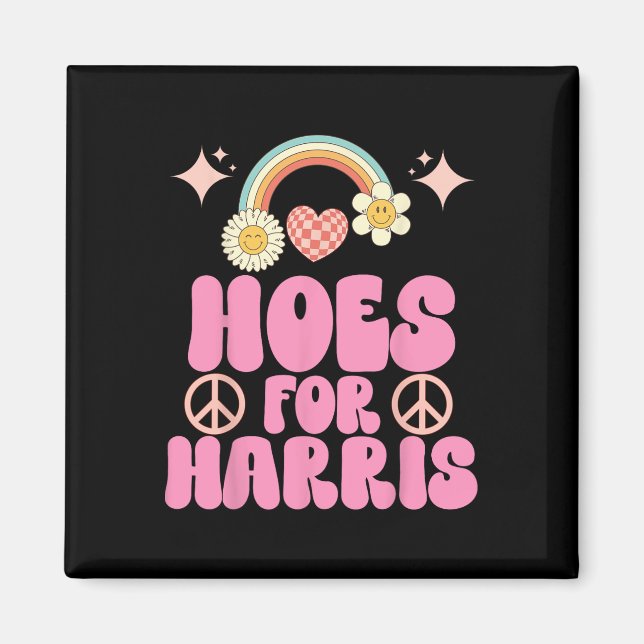 Imã Hoes For Harris Funny Kamala Voter 2024 Wheimer Hu (Frente)