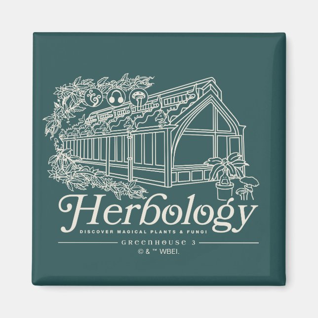 Imã HOGWARTS™ Herbology Greenhouse (Frente)