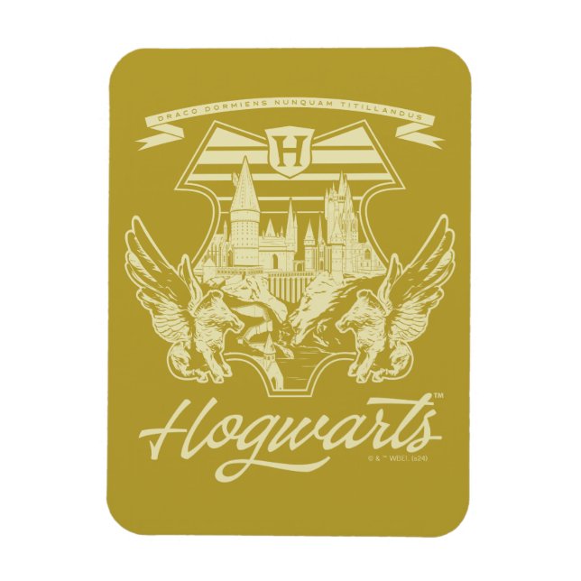 Ímã HOGWARTS™ Winged Shield Graphic (Vertical)