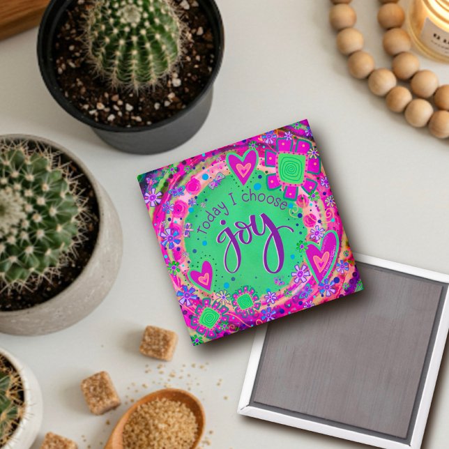 Imã Hoje bonito, Escolho a Joy Trendy Divertida Inspir (Criador carregado)