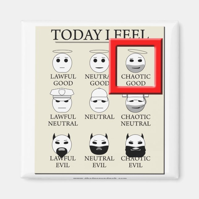 Imã Hoje Me Sinto Bem Chaótico (Frente)