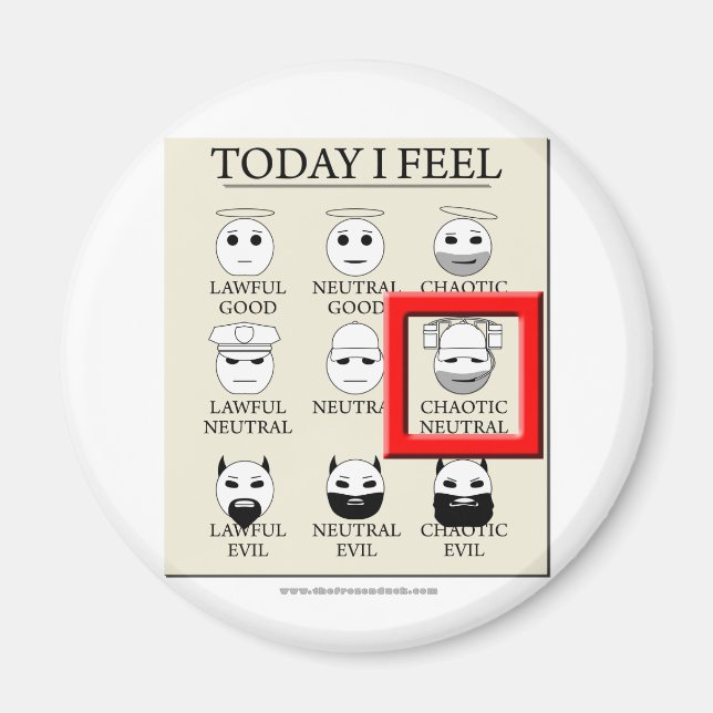 Imã Hoje Sinto-Me Chaótico Neutro (Frente)