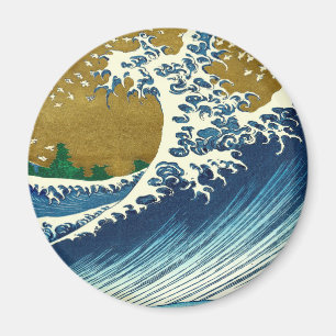 Imã Hokusai Big Wave Japão Art