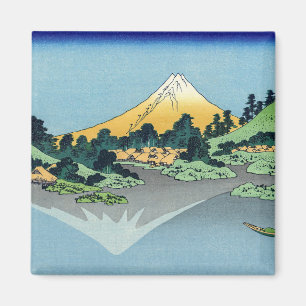 Imã Hokusai - O Monte Fuji Reflete no lago Kawaguchi