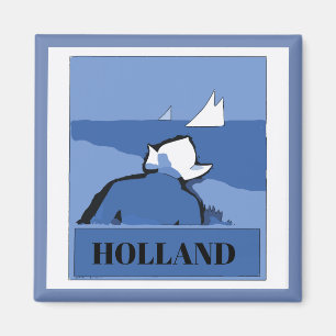 Imã HOLANDA,Blue Dutch,alterar texto