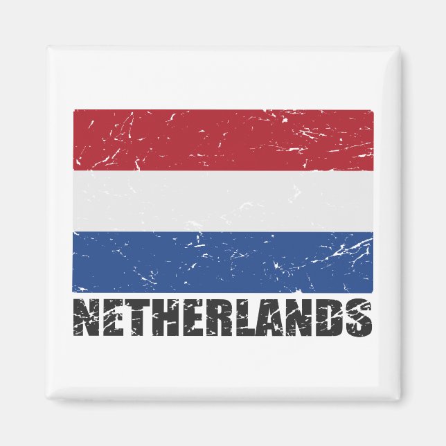 Imã Holanda Vintage Flag (Frente)