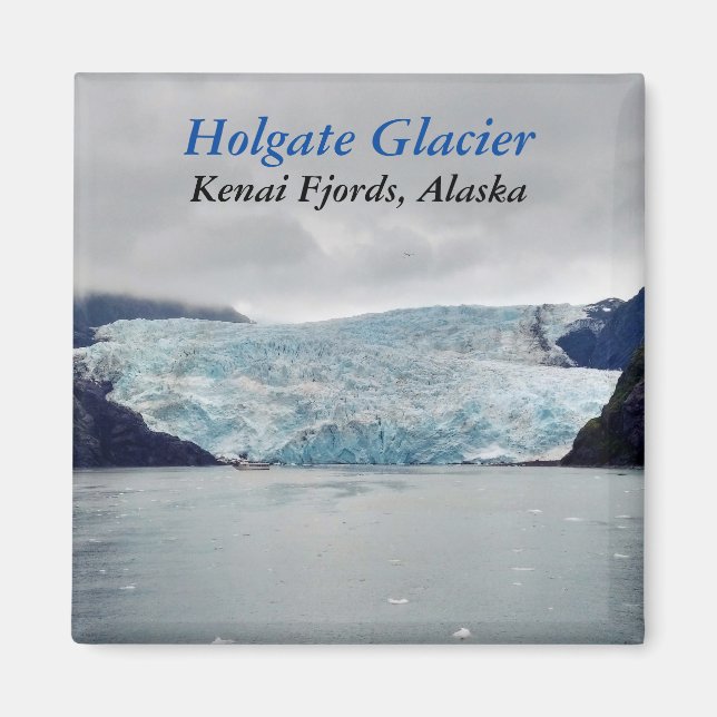 Imã Holgate Glacier Kenai Fjords Alaska - ímã fotográf (Frente)