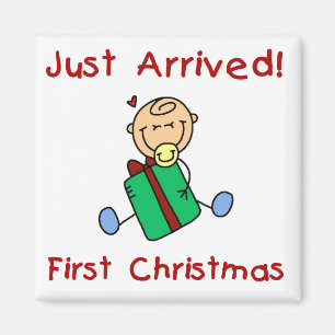 Imã Holiday Baby Boy acabou de chegar Camisetas e pres