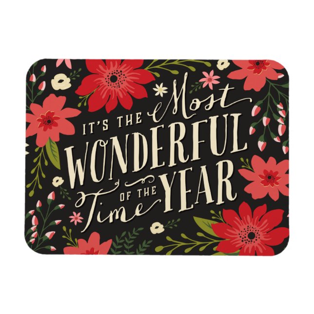 Ímã Holiday Floral Magnet (Horizontal)
