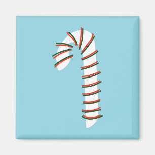 Imã Holiday Season Artística Candy Cane
