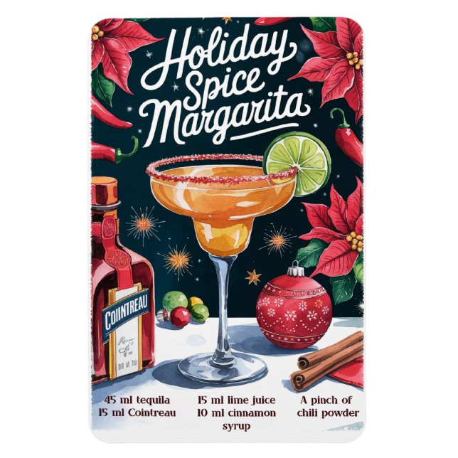 Ímã Holiday Spice Margarita (Vertical)