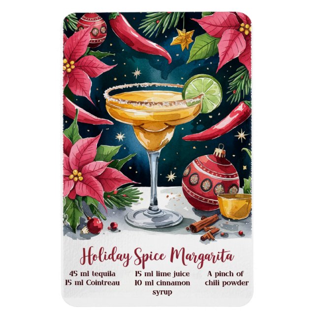 Ímã Holiday Spice Margarita (Vertical)