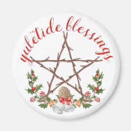 Imã Holiday Yuletide Twig Pentacle Wicca Sabbat