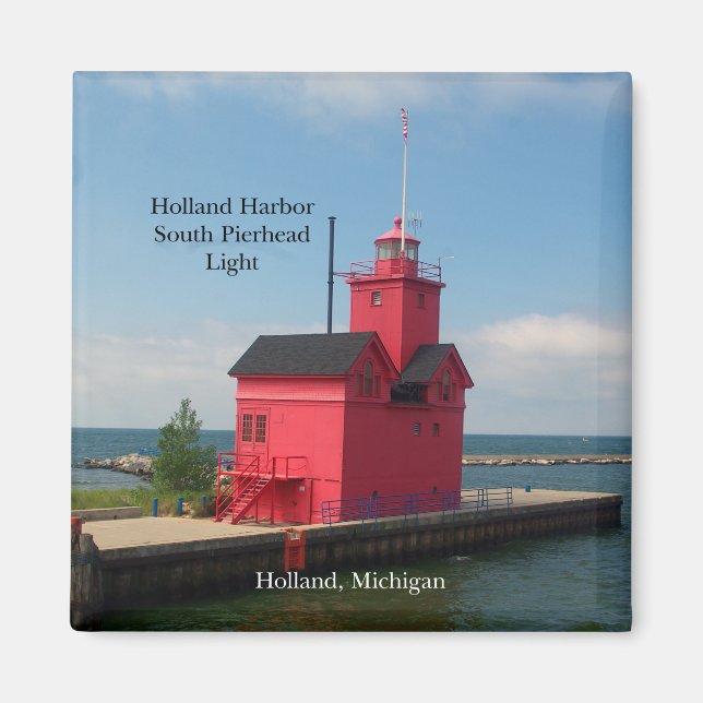 Imã Holland Harbor South Pierhead Magnet 2011 (Frente)