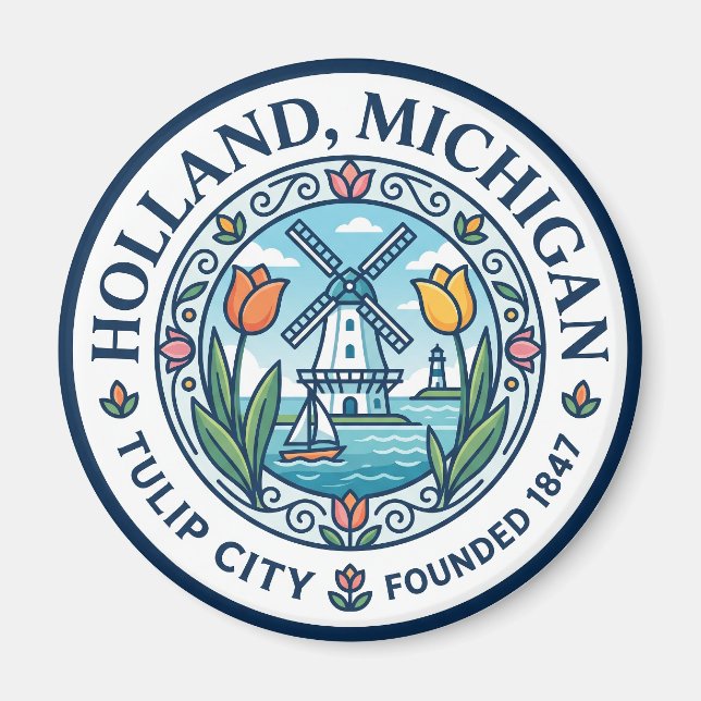 Imã Holland, Michigan Michigan (Frente)