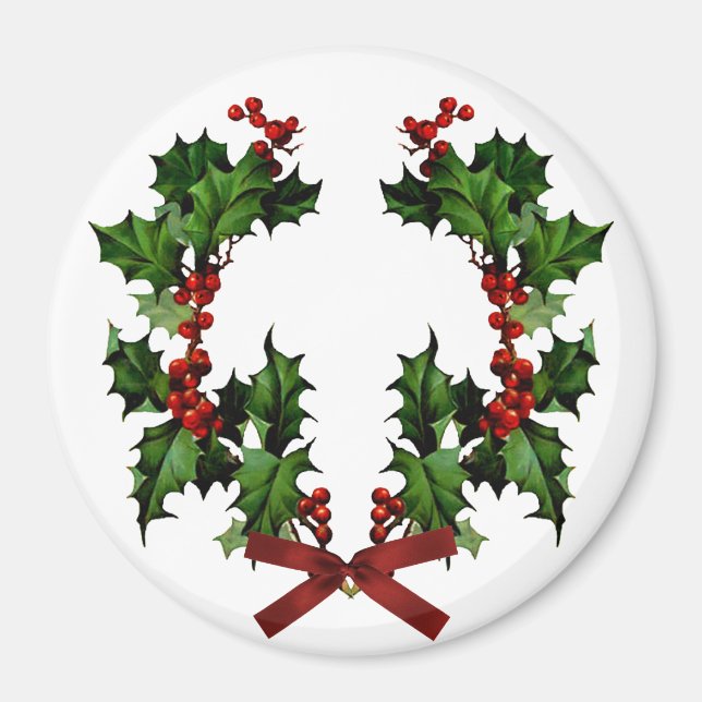 Imã Holly Wreath (Frente)