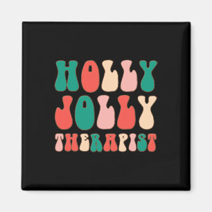 Imã Holly Xmas Jolly Therapist Retro Groovy Natal
