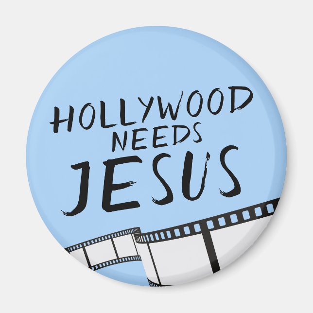 Imã Hollywood precisa de Jesus em azul (Frente)