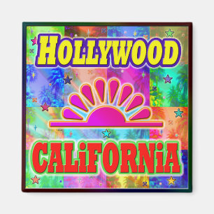 Imã Hollywood Sun & Palms Magnet