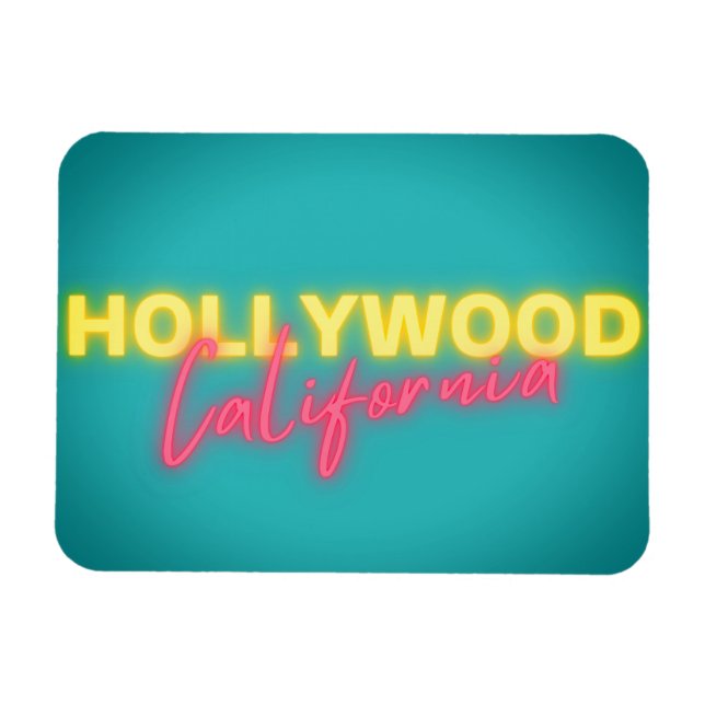 Ímã Hollywood Vintage Neon Lights (Horizontal)