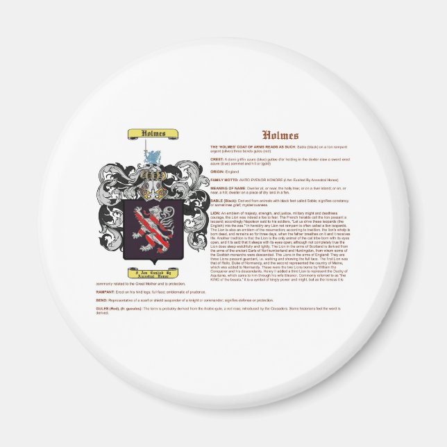 Imã Holmes (inglês(significado)) (Frente)