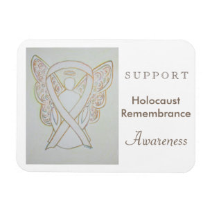Ímã Holocausto Lembre-se do Ícone de Fita de Consciê