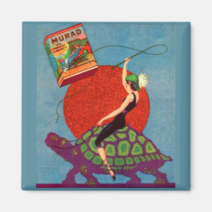 Imã Homad Cigarro senhora cavalgando tartaruga gigante