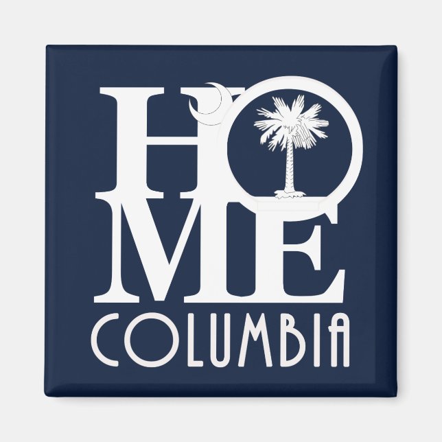 Imã HOME Columbia South Carolina Magnet (Frente)