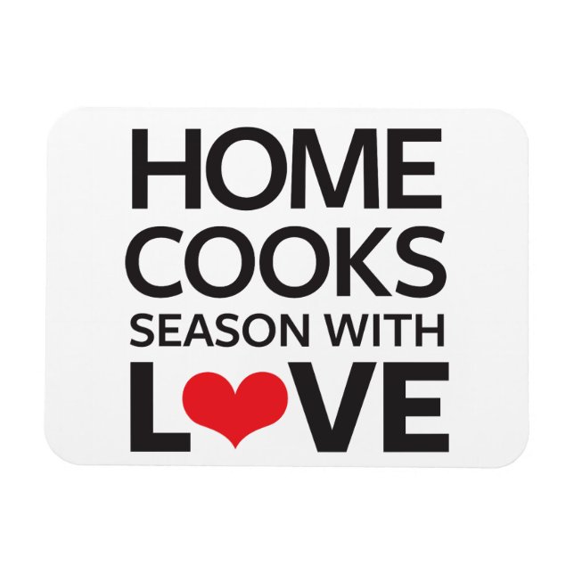 Ímã Home Cooks Season With Love (Horizontal)