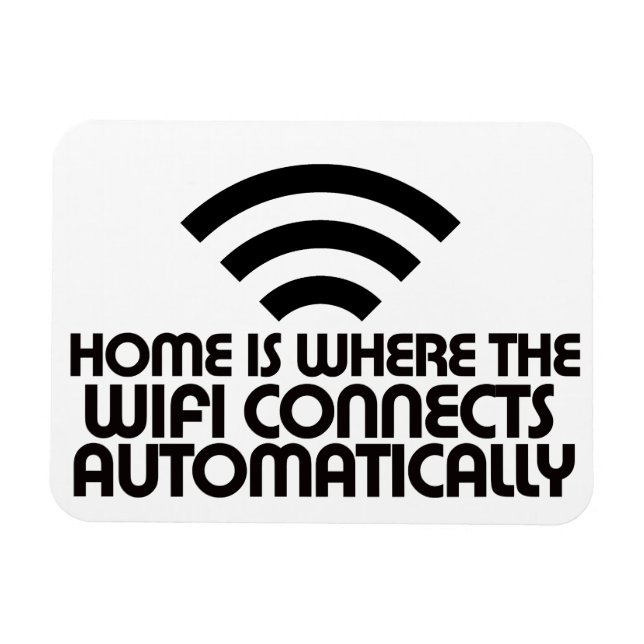 Ímã Home é onde o Wifi se conecta automaticamente (Horizontal)