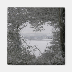 Imã Home For The Holidays Love Snow Heart Photo
