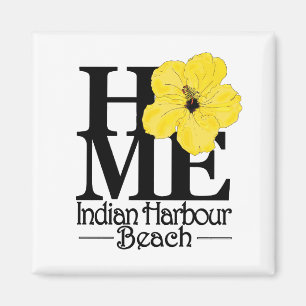 Imã HOME Indian Harbour Beach Yellow Hibiscus