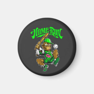 Imã Home Run Monkey Baseball não é necessário, uma tra