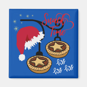 Imã Home Sweet Home com Papais noeis e Mince Pies