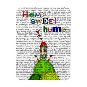 Ímã Home Sweet Home Illustration
