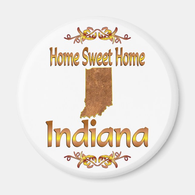Imã Home Sweet Home Indiana (Frente)