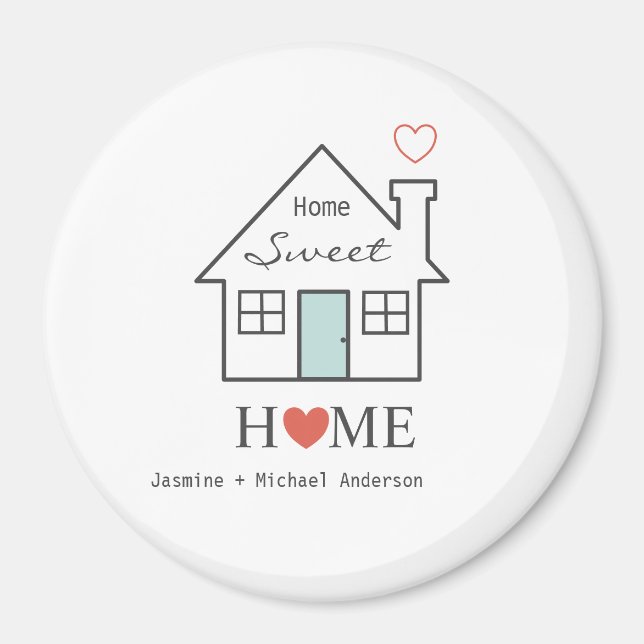 Imã Home Sweet Home - Magnet personalizado (Frente)
